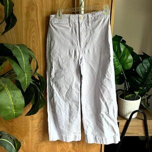 Madewell Classic Straight Leg Crop Pants in Violet - Size 26